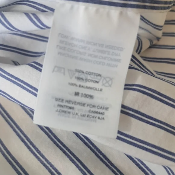 J.Crew Striped Cotton Babydoll Cami – Adjustable Straps, Size XL - Picture 4 of 8